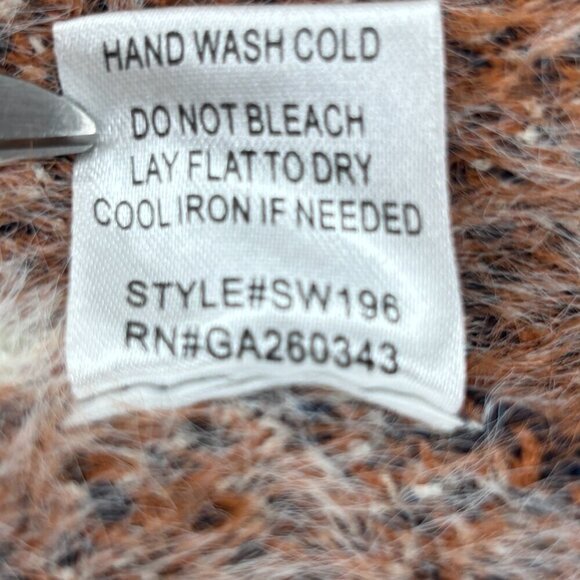 Sweet Lovely by Jen Long Aztec Cardigan Women's Sz S/M Open Front Pockets Soft - Picture 8 of 10